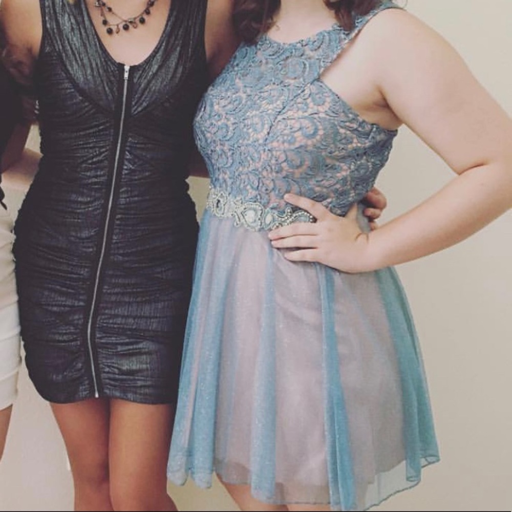 Worn Once - Teal Prom Dress